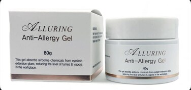 Alluring Lash Anti Allergy Gel Air Refresher   Absorb Fume &amp; Odor from Lash Adhesive   Less Stinging   Suitable For Classic &amp; Volume Lashing   Eyelash Extension Supplies &amp; Tools (QTY 1)