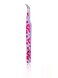 Alluring Pink Heart Tweezers for Eyelash Extension for Volume Lashes - Strong Curved