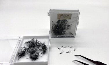 Alluring Loose 10D 8D Premade Lash Fans 0.03mm 0.05mm C or D Curl Eyelash Extensions - 500 fans (8D D Curl 0.03mm, 15mm)
