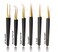 Alluring Black with Gold Tip Tweezers for Eyelash Extension - 3D Straight