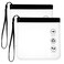 2pcs Clear Travel Toiletry Bag - TSA Approved, Leak-Proof Airport Security Liquids Bags 20 x 20cm Toiletry Bag with Hanging Rope Portable Travel Accessories Holiday Essentials Makeup Bags