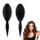 Premium Curly Hair Brush, Black Curls Defining Brush for Women, Curling Hairbrush for Wet and Dry Use, Ideal Brush for Curly Hair for Shaping and Enhancing Natural Curls