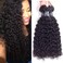Amella Hair 8A Brazilian Curly Hair 3 Bundles Curly Weave Brazilian Human Hair Bundles 100% Unprocessed Brazilian Virgin Hair Black Color 16 18 18 inch