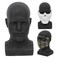 Male Mannequin Head Professional PVC Manikin Head for Display Wigs Hats Headphone Mask Sunglasses Scarf Jewelry Display Stand (Black)