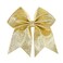 7" Large Glitter Cheer Hair Bows Clip for Girls and woman - Sparkling Gold