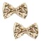 Love Fairy 3-Inch Glitter Bow Hairpin - Sparkling Sequin Bow Tie Hair Clip for Girls,Teens, and Women (Champagne Gold)