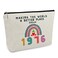 49th Birthday Gifts for Her Women, Happy 1976 49th Birthday Decorations Makeup Bag, Anniversary 49 Year Old Gift Ideas for Wife, Sister, Mom, Aunt, Cosmetic Travel Pouch for Mothers Day, Christmas