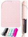 ANGENIL Flat Iron Silicone Mat and Travel Case for Hair Tools - Heat Resistant Mat, Straightener Pad, and Curling Iron Sleeve (9" x 6.5")