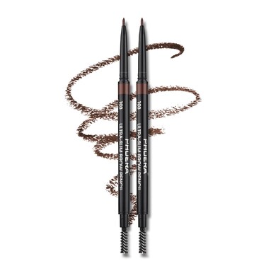 Eyebrow Pencil,Ultrafine Tip,Eyebrow Pencil Waterproof And Long-Lasting,Eyebrow Pen Dual-Sided,Shapes, Defines,With Eyebrow Brush (2PC103)