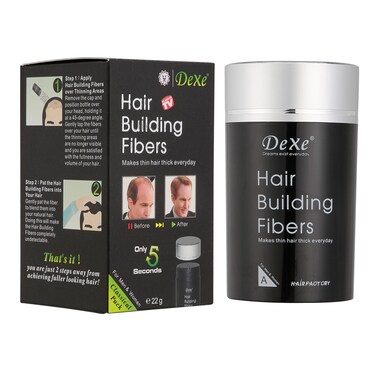 Hair Fibers for Thinning Hair (Medium Brown) - Hair Thickener for Fine Hair for Women &amp; Men - Conceals Hair Loss in 15 Sec - 22gr Bottle