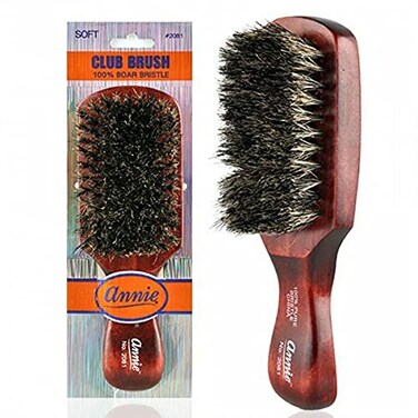 soft club 100% pure BOAR BRISTLE WAVE HAIR BRUSH durag MAN