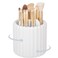 Anyoifax 360 Rotating Makeup Brush Holder 7 Slots Make Up Brush Organizer Removable Spinning Cosmetic Brushes Storage Pen Holder for Vanity, Dresser, Desk, White