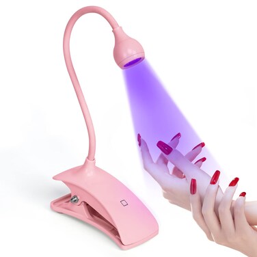 AORAEM U V Nail Lamp Portable U V Light for Gel Nails Gooseneck Plug in Lamp Nail Dryer Gooseneck U V Lamp for Gel x Nails Three Level Timing U V Lamp for Gel Nail Home DIY
