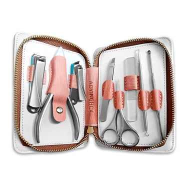 Stainless Steel Nail Clipper Set,Professional Manicure kit Manicure Set fingernail Manicure kit for Women Finger Nail Clippers Set for fullkit A Nail kit Suitable for Everyone Nail kit