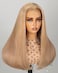 Arabella 5x6 Ready to Go Glueless Wigs Human Hair 230% Density Lace Front Wigs Human Hair 12A Pre Cut Lace Pre Plucked Bleached Knots Light Brown Blonde Wig Human hair (18inch, 5X6 Straight Wig)