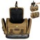 ARCFOX Hanging Travel Toiletry Bag for Men, Canvas Travel Hanging Toiletry Bag Set with 7 Compartments, Large Toiletry Bag for Men, Travel Bags for Toiletries, Camping Gym Travel Toiletries Kit,Brown