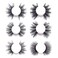 6 Styles 25mm Long Length 6D Faux Mink Lashes for Halloween, Super Dramatic, Sexy Eye Lashes, Wispy Fluffy 6D False Eyelashes, Handmade Reusable Multipacks Strip Lashes