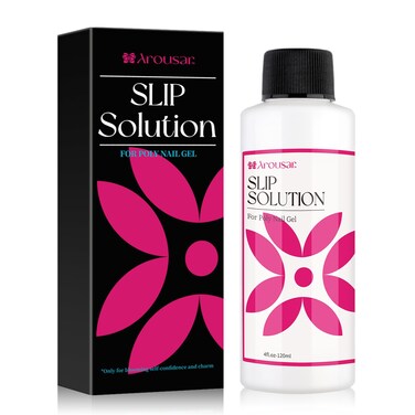 Slip Solution for Poly Nail Gel 120ml, Nail Extension Gel Slip Solution Anti-stick Liquid Professional Builder Nail Gel Solution