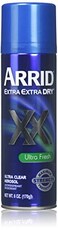 ARRID XX Ultra Clear Anti-Perspirant Deodorant Spray, Ultra Fresh 6 oz (Pack of 5)