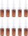 ARTIBETTER Empty Nasal Spray Bottle Amber Plastic Fine Mist Sprayers Refillable Container for Essential Oils Aromatherapy Perfume 15ml 10pcs