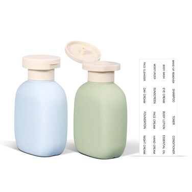 3.4oz Travel Bottle with Flip Cap, Leak Proof Squeeze Bottles, Refillable Plastic Travel Containers for Creams, Lotion, Foundation, Shampoo, Conditioner