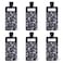 3 oz/6 Pack Leak Proof Empty Squeeze Pouches, Refillable Travel Pouches for Toiletries Portable, Travel Fluid Makeup Packing Bag for Lotion Shampoo Face Cream Hand Soap, Black