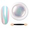 Pearl Acrylic Nail Powder, Pearl Chrome Powder, 1 Pcs Pearl Powder for Nails, High Shine Iridescent Nail Powder, Chrome Nails Powder for Girls, Mirror Effect Mermaid Chrome Nail Powder for Starters