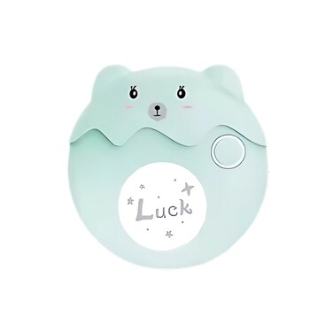 Automatic Electric Nail Trimmer, USB Rechargeable 2-Speed Fingernail Trimmer, Adorable Bear Design with Built-in Light, Safe for Babies, Children &amp; Adults, Quiet with Nail Trimmings Storage