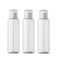 3 Pcs 100ml 3.4oz Clear Plastic Travel Bottles Travel Containers with Flip Cap for Toiletries Liquids Lotion Leak Proof Cover Cap Travel Size Bottles Refillable Dispensing Bottles