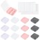 12 Pcs Press on Nail Boxes Packaging Nail Storage Display Organizer Box Case with 60 Pcs Adhesive Double Sided Tape 4 Colors
