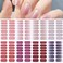 Mother's Day Gifts 8 Sheets Elegant Nail Polish Stickers &amp; 3 Pieces Nail File,Self-Adhesive Nail Art Decals Strips Manicure Kits Nail Art Designs for Women Girls(Pure Colors)