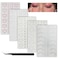 Self Adhesive Face Gems Pearls for Makeup, 5 Sheets 3D Star Heart Moon Shape Hair Jewels Diamonds with Tweezers, Bling Rhinestone Stickers for Crafts,Face,Nail (White red)