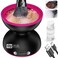 Makeup Brush Cleaner Machine-Rechargeable 1200mHA, Portable Electric Makeup Brush Cleaner Machine, 2 Gears Speed and Dehydration Function, with Cleaning Solution