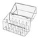 ATOMUS Lipstick Holder Display Case, 18 Slots Lipstick Organizer Storage with Dust Cover Transparent Acrylic Cosmetic Makeup Lipgloss Rack Holder
