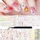 24 Sheets Nail Stickers Nail Art for Women Girls Cherry Fruit Yellow Duck Rabbit Cute Animals Self Adhesive DIY Design Printing Kids Nail Stickers Spring Nail Decoration Decals 1 Tweezers