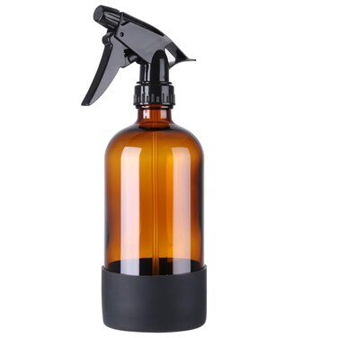 AuroTrends Glass Spray Bottles 16oz 1Pack, Empty Glass Spray Bottles for Cleaning, Glass Spray Bottle with Silicone Sleeve for Cleaning, Essential Oils, Plants(16fl.oz, 1Pack)