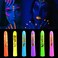 6 Pcs Glow in The Light Body Face Paint, Face Painting Kit, UV Crayon Kit Fluorescent Body Paints for Adults for Birthday Party Halloween Masquerade Makeup Outdoor for Kids