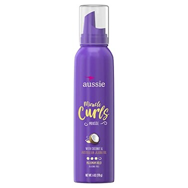Aussie Miracle Curls Styling Mousse With Coconut &amp; Australian Jojoba Oil 6.0 Ounce, 6 Ounces