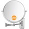 1X/20X Wall Mounted Makeup Mirror, 8'' 20X Magnifying Double-Sided Mirror, Bathroom Vanity Makeup Mirror, Cosmetic Mirror with 360 Rotation Extendable Swivel Arm, Chrome