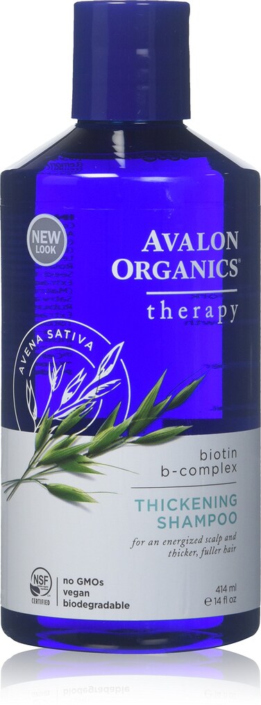 Avalon Organics Biotin B-Complex Thickening Shampoo 14 Fl Oz (Pack of 2)