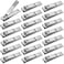 20-Pack Fingernail Nail Clippers Bulk Individually Wrapped, Non Slip Curved Edge Toe Nail Toenail Clippers Sharp, Flat Nail Clippers for Thick Nails Women Men Seniors Homeless Care(Silver)