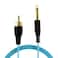 Tattoo Clip Cord Gold-Plated Cable, Professional Rubber Tattoo Clip Line Cable 6.35mm to RCA OD 2.2 Cords for Tattoo Pen/Rotary Tattoo Machine(Blue/1.8M)