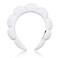Ayesha Spa Headband for Washing Face Sponge Makeup Headbands Skincare Headband Soft Hair band to Facial Clean Headbands for Women Face wash Skin care Make up Shower (White)