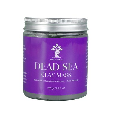 Dead Sea Clay Mask for Face and Body - Natural Skin Care for Women and Men - Best Facial Cleansing Clay, Anti Acne, Deep Skin Cleanser, Pore Reducer - 8.8 fl. Oz