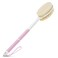 Body Scrubber Anti Slip for Shower,Shower Brush Long Handle with Stiff and Soft Bristles,Body Wash Exfoliating Back Scrubber for Bath or Dry Brushing Body Brush(Pink)