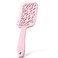 Baderke Curved Vented Hair Brush Detangling Brush with Plastic Bristles for Women Men Paddle Brush for Blow Drying Hairbrush for Wet Dry Curly Thick Straight Hair (Pink)