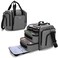 BAFASO Travel Makeup Bag with 4 Inner Removable Pouches, Multifunctional Hair Bag Cosmetic Bag Holds Makup/Hair Supplies (Patent Pending), Gray