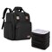BAFASO Nail Polish Organizer Backpack Holds 84 Bottles (15ml - 0.5fl.oz) and a Nail Lamp, Nail Polish Backpack with 3 Removable Pouches and Multiple Tools Storage Pockets (Patented), Black