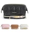 BAGSMART Travel Makeup Bag, PU Leather Waterproof Cosmetic Bags Makeup Bags for Women, Large Capacity Make up Bag, Wide-open Makeup Pouch for Travel Essentials, Bottles, Brushes (Black)