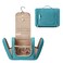 BAGSMART Travel Toiletry Bag for Women, Hanging Toiletry Bag with Hook, Travel Cosmetic Makeup Bag Travel Organizer for Accessories, Shampoo, Full Sized Container, Toiletries,Blue-Medium
